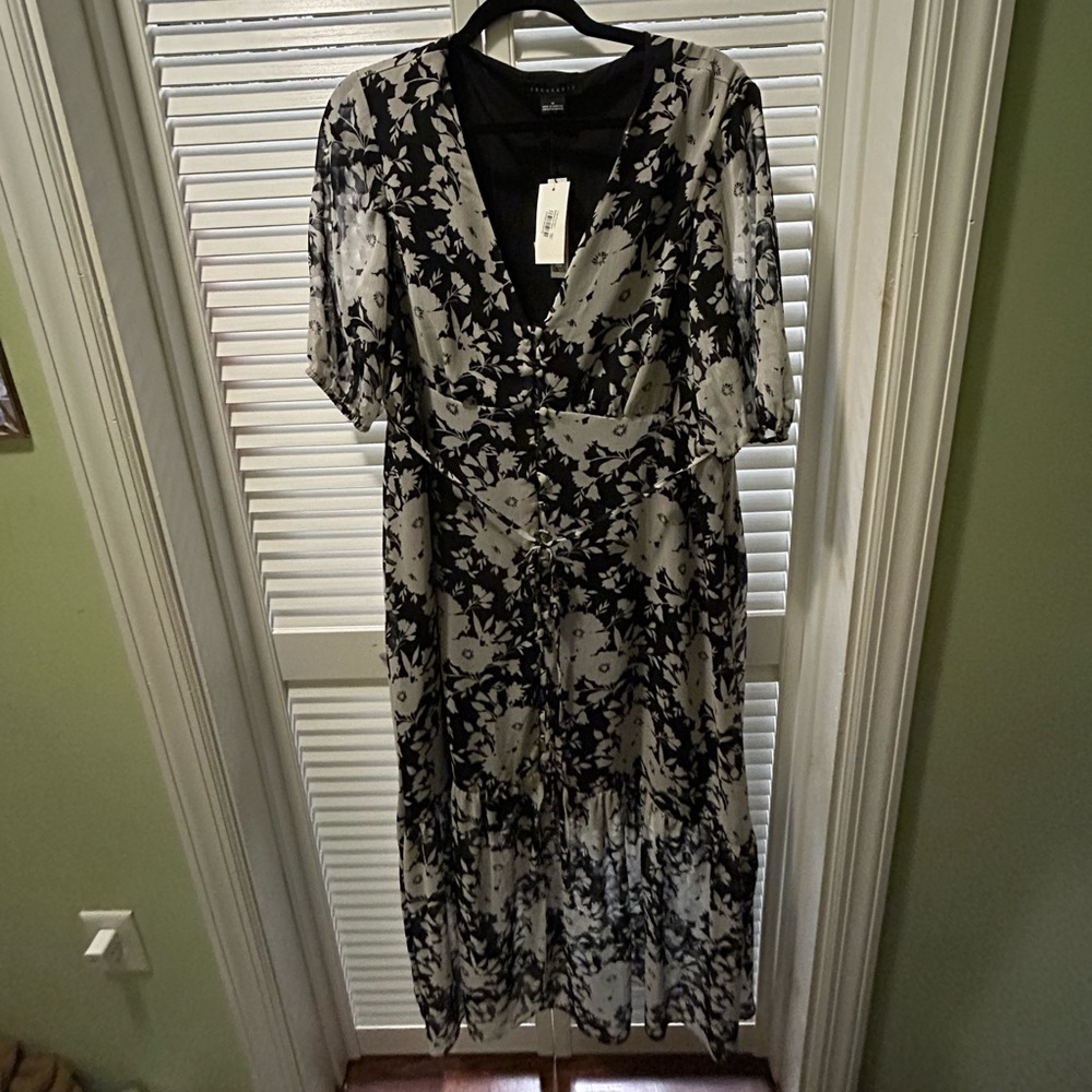 Sanctuary black floral dress